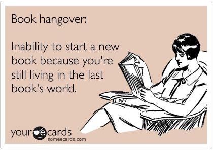 book hangover.