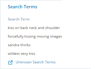 sandra's search terms.