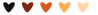 orange hearts.