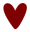 tiny red heart.